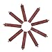 Pandahall 10pcs Red Copper Brass Blank Stamping Tag Pendants Metal Alphabet Letter Stamps Charms for Jewelry Necklace Makings 1.61x0.27 inch Rectangle