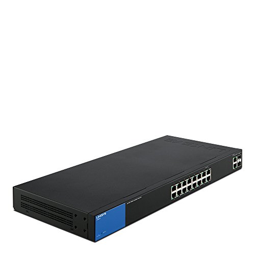 Linksys Business LGS318 16-Port Gigabit Smart Managed Switch with 2 Gigabit and 2 SFP Ports Linksys Business LGS318 16-Port Gigabit Smart Managed Switch with 2 Gigabit and 2 SFP Ports