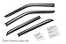 Goodyear Shatterproof Side Window Deflectors for Trucks Ford F150 2015-2024 SuperCrew, Tape-on Rain Guards, Window Visors for Cars, Vent Deflector, Vent Visor, Truck Accessories, 4 pcs-GY003112