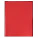 JAM Paper Plastic Two Pocket Folders with Metal Prong Fastener Clasps - Red - Sold Individually