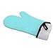 Silicone Oven Mitts and Potholders (4-Piece Set) Heavy Duty Cooking Gloves, Kitchen Counter Safe Trivet Mats | Advanced Heat Resistance, Non-Slip Textured Grip (Pot Holder&Oven Mitts, Turquoise/Black)