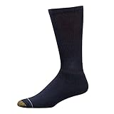 Gold Toe Men's Uptown Crew Three-Pack Socks (2 PK(6 PAIRS) 10-13, Navy)