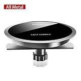 Desk Wireless Charger, DOCA 10W Fast QI Wireless Charging Station with Table Desk Grommet Hole USB Cable Compatible for i Phone XR,XS,Max,X,8,8P,Samsung Galaxy S9/S8/S8+/Note 8 & All QI Devices
