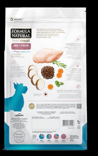 Ração Fórmula Natural Fresh Meat para Cães Adultos de Pequeno Porte 2,5kg frango
