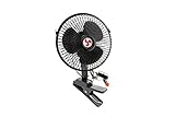 ABN 6” Mini Car Fan - 90-degree rotation; 12V power outlet; Clip on; Portable