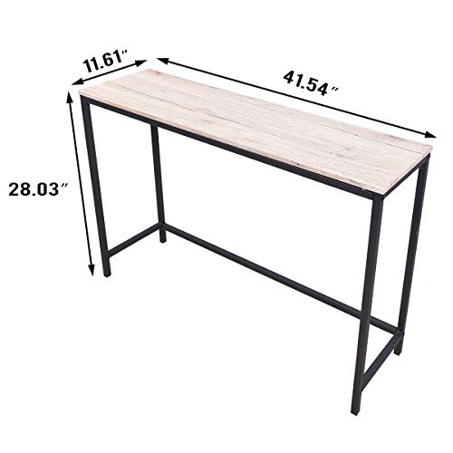 HOMERECOMMEND Sofa Tables End Table Computer Desk Coffee Snack Console Tables for Living Room Or Corridor Hallway