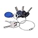 eBoot 10 Pack Stainless Steel Wire Keychain Cable Key Ring, 2 mm