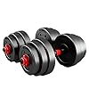 AJUMKER verstelbare dumbbells set, 20/30/50KG dumbbells halter set met drijfstang, dumbbells halter set verstelbare lift…