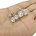 Thunaraz 2Pairs Halo Stud Earrings Round Square Brillant Cut Earrings with Gift Box For Women