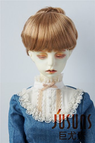 Jusuns JD049 8-9'' 21-23CM Golden Blond Roll Cake Up Style Doll Wigs 1/3 SD Synthetic Mohair BJD Doll Hair