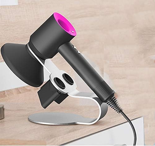 Jieson Metal Stand Bracket Holder,for Dyson Supersonic Hair Dryer Storage (Silver)