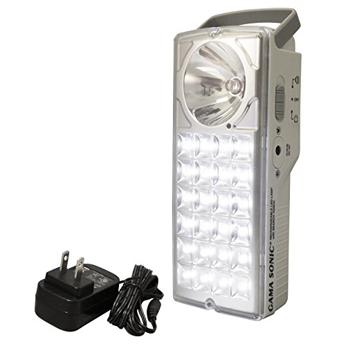 Gama Sonic DL-972LS Lantern Flashlight Recharge Emergency Light, Bright White LED, White (Best Rechargeable Batteries India)