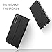 Huawei P20 Pro case, KuGi Huawei P20 Pro case, ultra-thin DD style PU Cover + TPU Back stand Case For Huawei P20 Pro smartphone(Black)