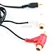 Topzone 6 feet Shielded Stereo Cable, RCA Plug to 2 RCA Piggyback
