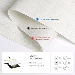 Boolegon Light Filtering Roller Shades for