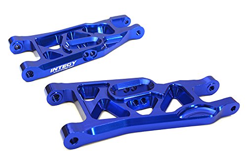 Integy RC Model Hop-ups C27630BLUE Billet Machined Alloy Front Suspension Arms for Traxxas 1/10 Bigfoot 2WD Truck