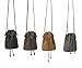 Pardao Medieval Coin Purse - Historical Costume Accessory Renaissance Bag (Brown)
