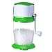 [UPGRADED] Ice Crusher Shaver Manual Hand Crank Ice Grinder for Fine or Coarse Pieces - Ice Treats or Slushy Desserts Large 50 OZ Bucket Shaved Ice Treats or Slushy Desserts 304 Stainless Steel Blade