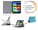 Samsung Galaxy Tab 4 8.0 Case, FYY Ultra Slim Magnetic Smart Cover Multi-Angle Stand Case for Samsung Galaxy Tab 4 8.0 inch Cyan (With Auto Wake/Sleep Feature)