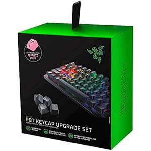 Razer PBT Keycap Upgrade Set – Backlight Compatible (Superior PBT Shine Resistant Material, Doubleshot Molding with…