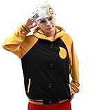 Xcoser Teenager Soul Cosplay Track Jacket Hoodie Costume Yellow and Black L