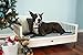 New Age Pet ecoFLEX Manhattan Raised Dog Bed w/Removable Cushion, Large, Antique Whitethumb 2