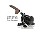 Doc Johnson Bust It - Squirting Realistic Penis with Removable Vac-U-Lock Suction Cup Base and 1 oz. Bottle of Nut Butter - Harness Compatible - Storage Bag Included - Futanari Fantasy - Caramel