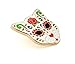 Pinsanity Cat Sugar Skull Enamel Lapel Pin