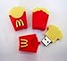 Sandios 8GB Design Data Travel USB 2.0 Flash Drives Memory Stick Pen Thumb Drive - Cute French Fries Shape Red Box Fast Junk Food Take Home Potato Slices Chip Toy Gifts [1pc]