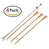 Homder 4 Pack Drain Snake Hair Drain Clog Remover with Clog Remover Cleaning Tool for Kitchen/Sink/Bathtub
