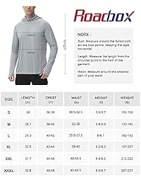 Roadbox Men's Long Sleeve Hoodie - UPF 50+ UV