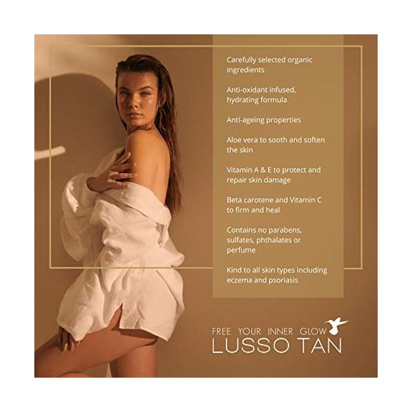 Lusso-Rapid-Self-Tan-Mousse-for-Face-and-Body--Organic-Vegan-and-Cruelty-Free-False-Tanning-Body-Mousse-Instant-drying-Streak-free-Flawless-Finish-Fake-Tan Lusso Rapid Self Tan Mousse for Face and Body – Organic, Vegan and Cruelty-Free, False Tanning Body Mousse. Instant…