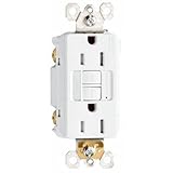 Legrand - Pass & Seymour radiant 1597NTLTRWCC4 15 Amp Combination LED Night Light/Tamper-Resistant Self-Test GFCI Safety Outlet, White, Matching Wall Plate Included