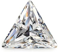 50pcs 5x5MM AAAAA Triangle Shape White Machine Cut Loose CZ Bead Cubic Zirconia gemstone (5x5mm 50pcs)