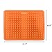 Roundish Tips Orange Foot Massage Mat for Plantar Fasciitis, Arch Pain, Pain Syndrome, Deep Tissue, Stress. Shiatsu & Acupressure Foot Massager for Acupuncture, Reflexology, Neuropathy
