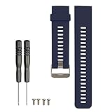 EGENPLUS Accessory Bands for Garmin Forerunner 35 Watch, Classic Silicone Accessory Bands for Garmin Forerunner 35 Watch,Black Purple Red Teal Navy