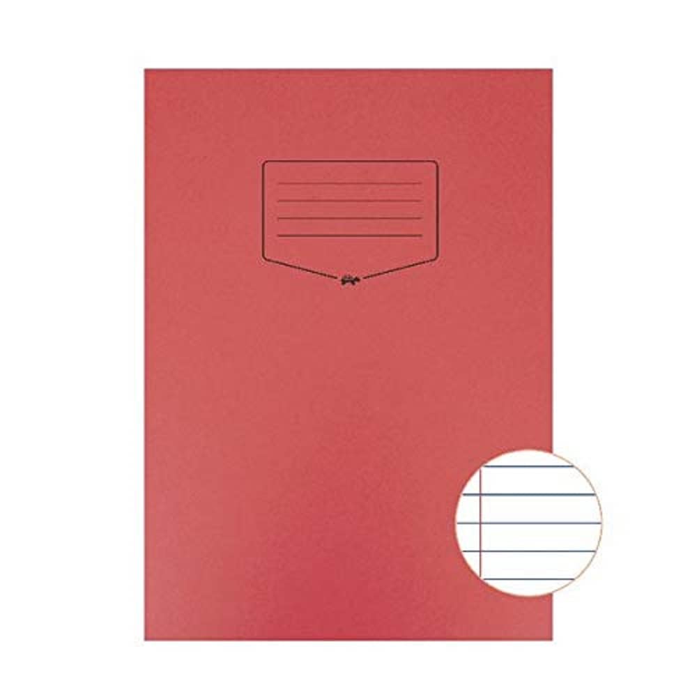A4 Tough Shell Ruled Exercise Book, Red, Pack of 25