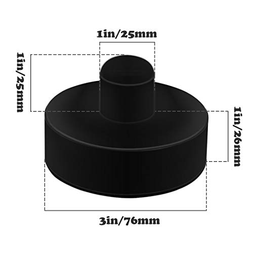 HXXF Tesla Model 3 Jack Lift Pad Adapter Tool Jack Point Pad Sturdy Adapter Protects Battery,Paint & Chassis from Damage (4 Pack)
