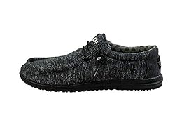 Hey Dude Men's Wally B Stretch Black Melange Size 8
