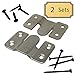 Interlocking Z Clips for Flush Mounting Pictures, Head Boards, & Wall Panels - 2 Sets