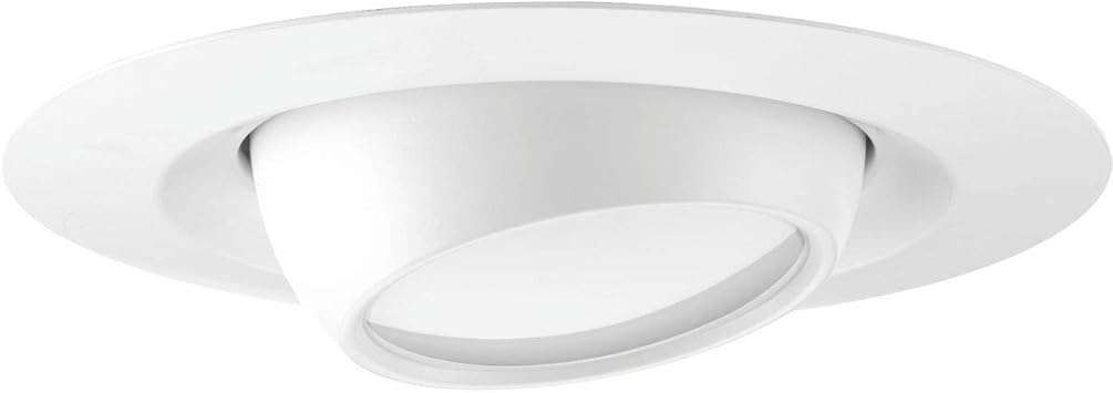 Progress Lighting P8076 28 30k Recessed 6 Led Eyeball Trim Satin White Amazon Com