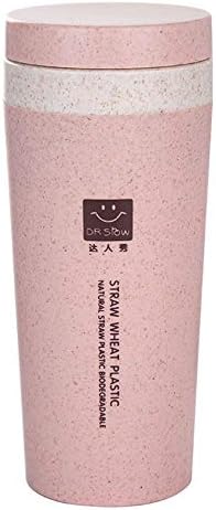 Water Bottle HOT Travel Mug Office Coffee Tea Water Bottle Cups Straw Wheat Plastlc Cup BPA Free Fast Water Flow, Leak Proof Reusable drinks bottle, For Running, Gym, Yoga, Outdoors