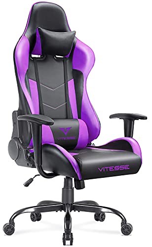 VIT Ergonomic Gaming Chair for Teens, 330 lbs PC Computer Gamer Chair Adults, Racing Gaming Office Chair, Silla Gamer Height Adjustable Swivel Chair with Lumbar Support and Headrest at Amazon