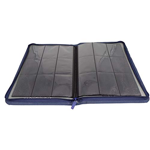 docsmagic.de Premium Pro-Player 9-Pocket Zip-Album Dark Blue - 360 Card Binder - MTG - PKM - YGO