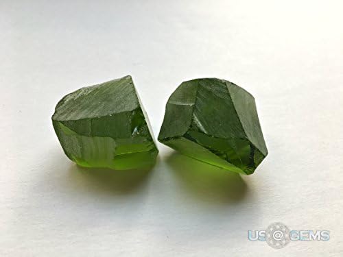 Peridot #M172 rough 67 gr. Monosital Created gemstone. US@GEMS