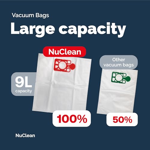 NuClean - Compatible Henry Hoover Bags - Pack of 10 Large Vaccum Bags