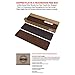 Stair Treads Collection Set of 13 Indoor Skid Slip Resistant Carpet Stair Tread Treads (8 inch x 30 inch) (Brown, Set of 13)