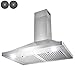 AKDY European Style Wall Mount Stainless Steel Range Hood Vent with Touch Control and Carbon Filters (30)