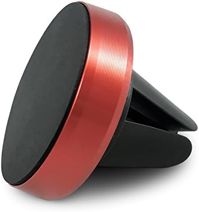 INTEKOR 360 Degree Magnetic Car one Touch Cell Phone Air Vent Mount Phone Holder - Portable Cell Phone Holder - For Any Phones, GPS iPhone Samsung HTC, Suitable gift item (Red)