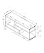 Monarch Specialties Glossy with Tempered Glass TV Stand, 60